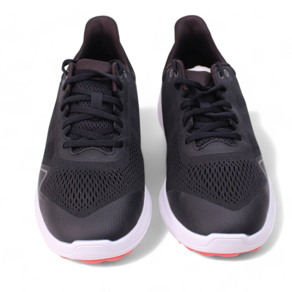 FootJoy FJ Flex Spikeless Golf Sports Shoes Men's  Black/Red 56141 Medium Width - Picture 4 of 11